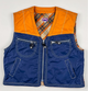 Padded Vest in blue and orange