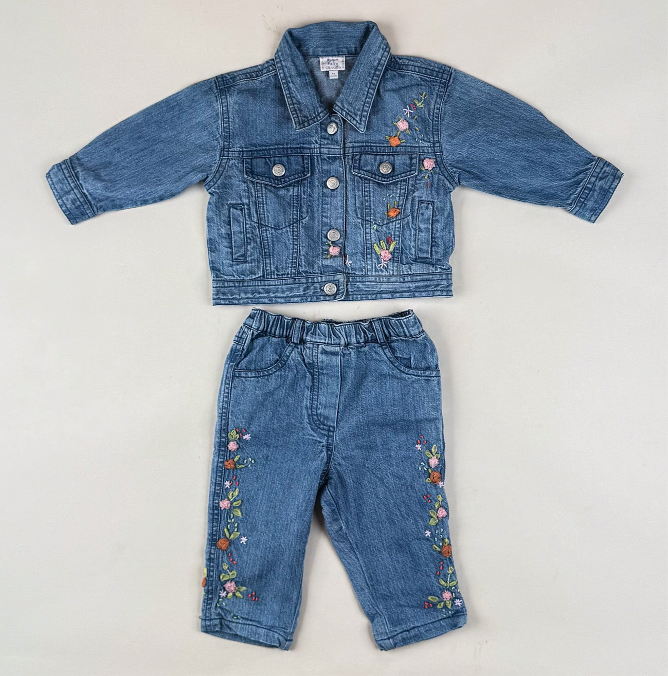 Denim Set with Embroidery