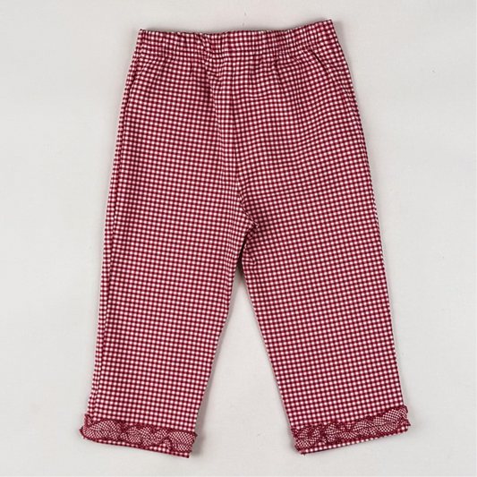 Checkered Capri Pants