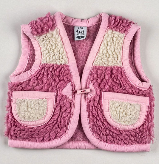 Wool Vest in pink
