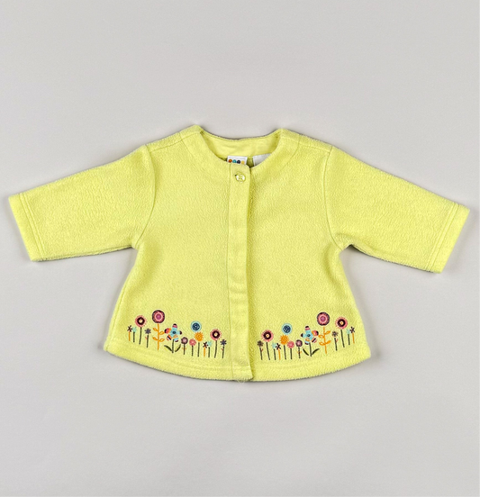 Fleece Jacket in yelloew and multi