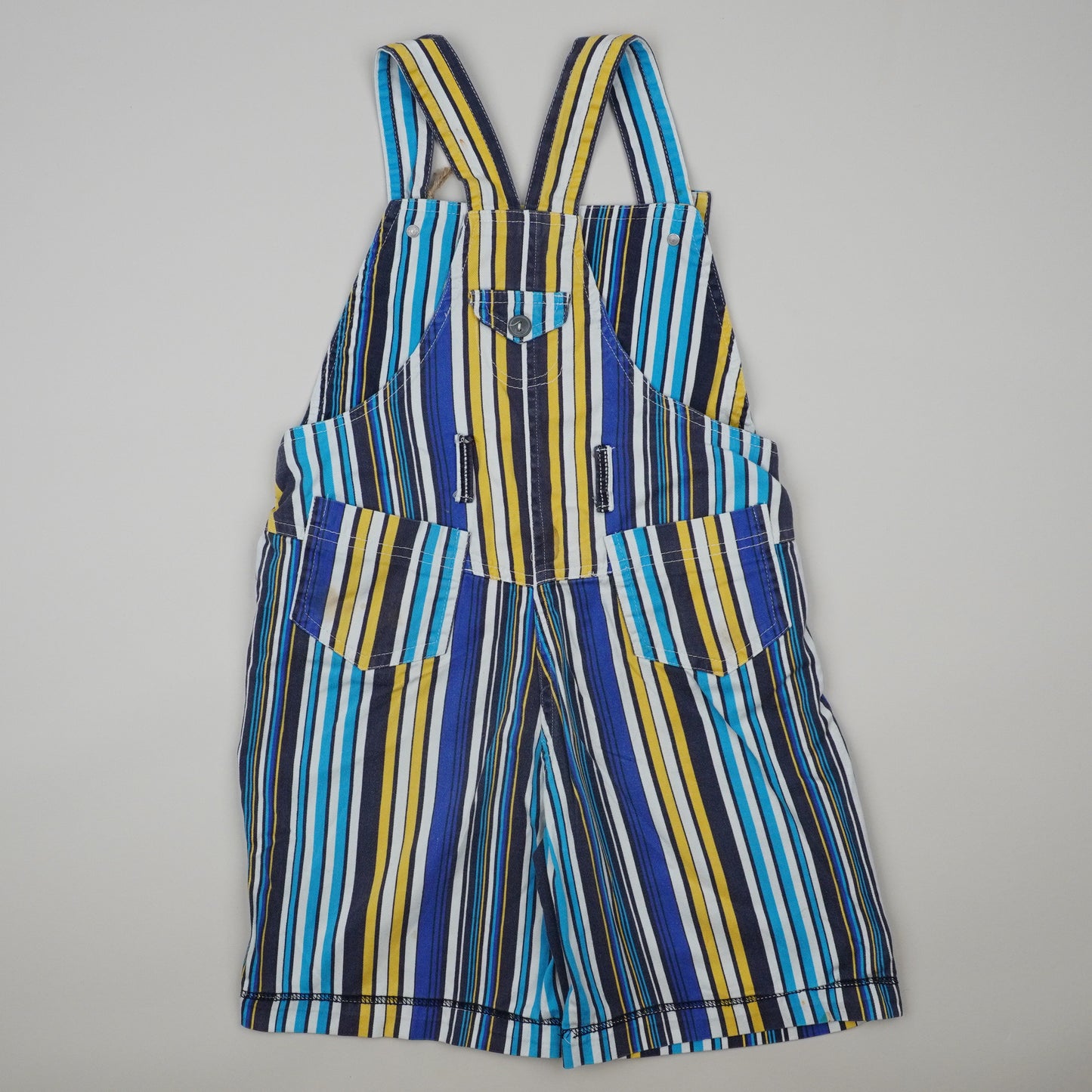 Vintage Striped Shortalls